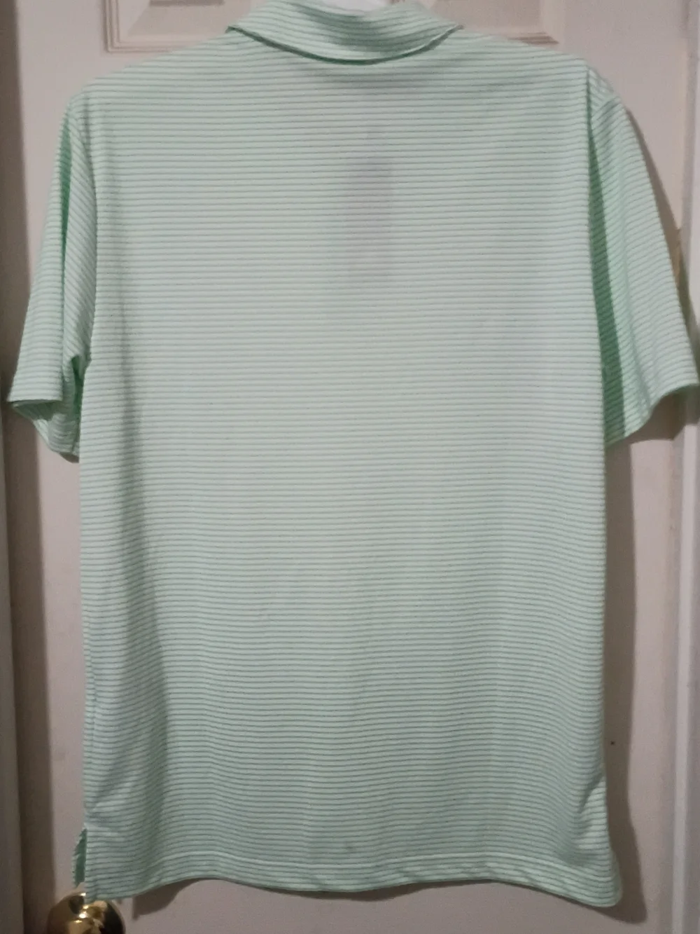 adidas Mint Green Thin-Striped Polo Shirt